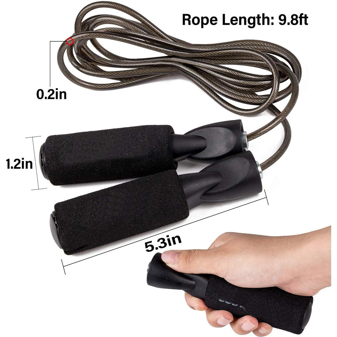 Adjustable Steel Wire Jump Rope